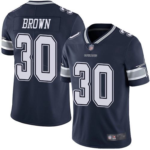 Men Dallas Cowboys Limited Navy Blue Anthony Brown Home 30 Vapor Untouchable NFL Jersey